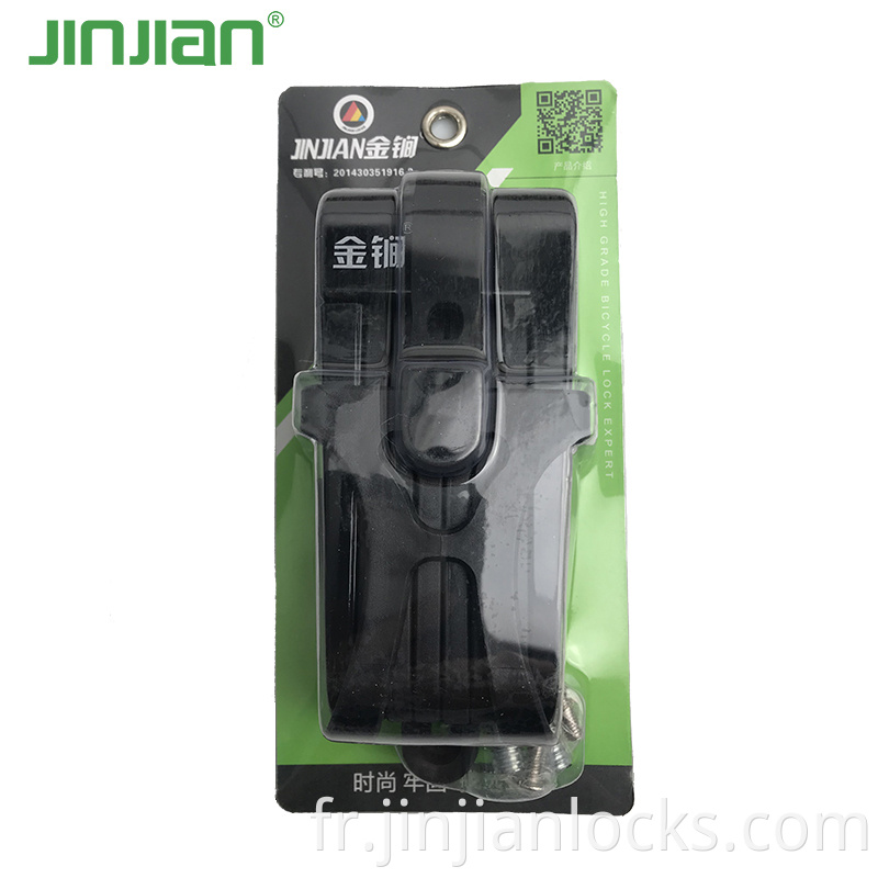 Jinjian Antifft Structure pliable Lock pliant du vélo compact portable avec ensemble de touches